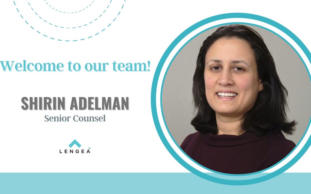 Welcome Senior Counsel, Shirin Adelman