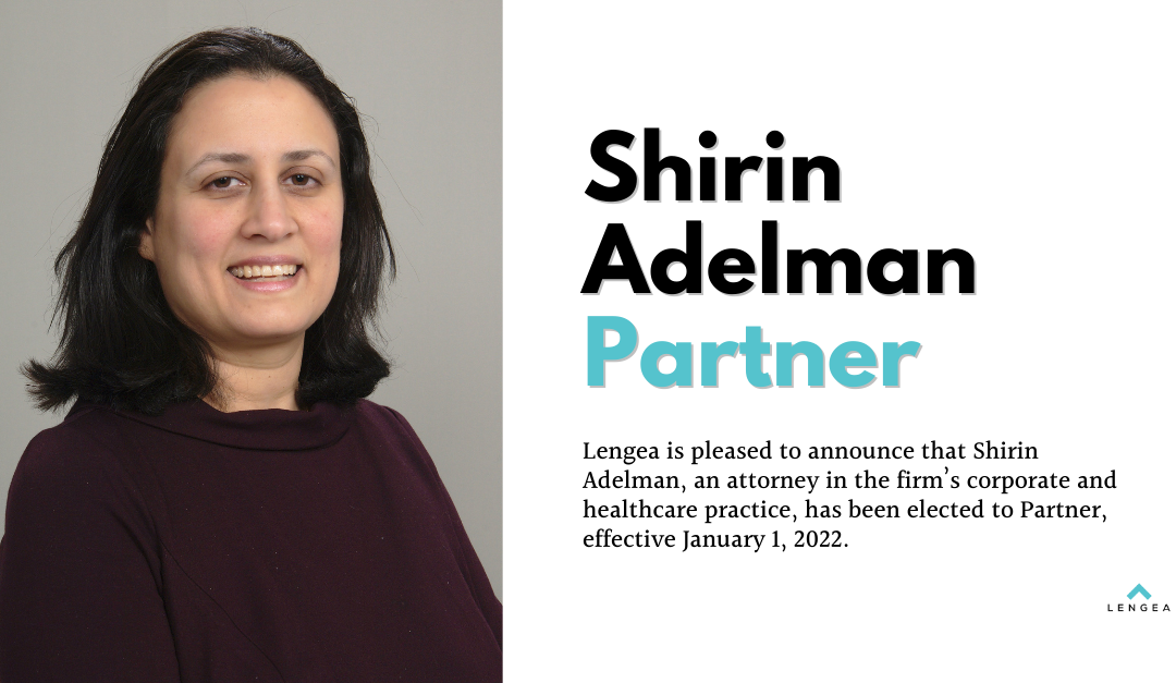 Shirin Adelman has been elected to Partner
