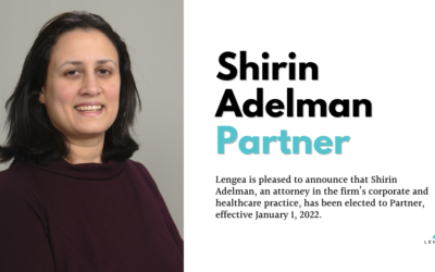 Shirin Adelman has been elected to Partner